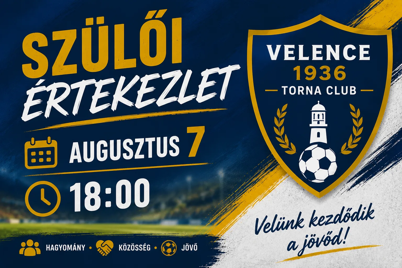 Szülői értekezlet - Augusztus 7 - 18:00